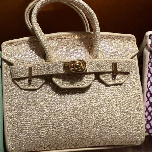 Leather Mini Tote Bag Charms-Well Known Designer Inspired-STUNNING BAG CHARMS - Picture 4 of 6